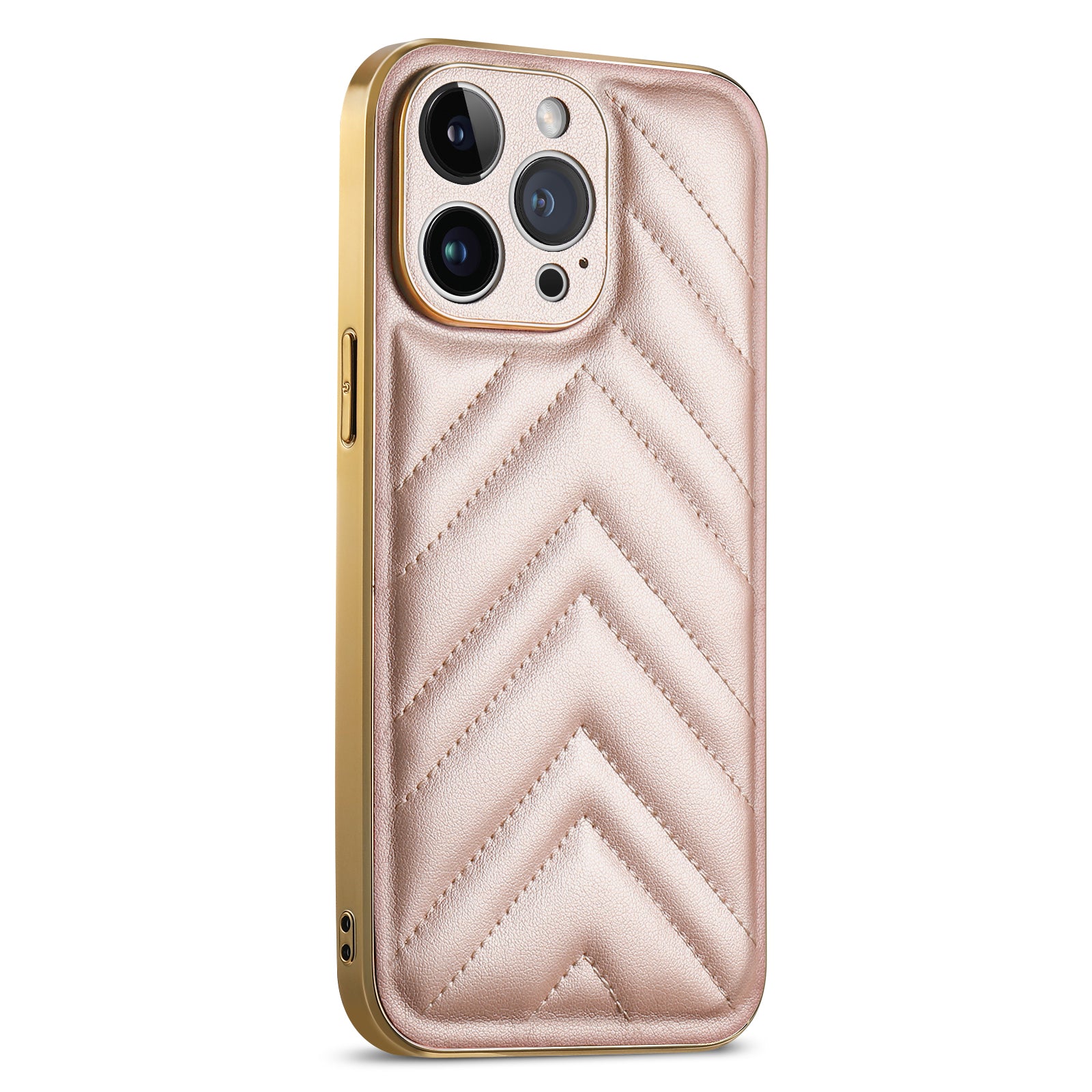 Shockproof Phone Cover For iPhone 14 Pro Max V-shape Grid Stitching Line Phone Case Shockproof Phone Cover For iPhone 14 Pro Max V-shape Grid Stitching Line Phone Case
